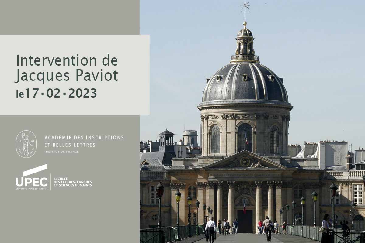 Communication J. Paviot Académie des Inscriptions et Belles-Lettres